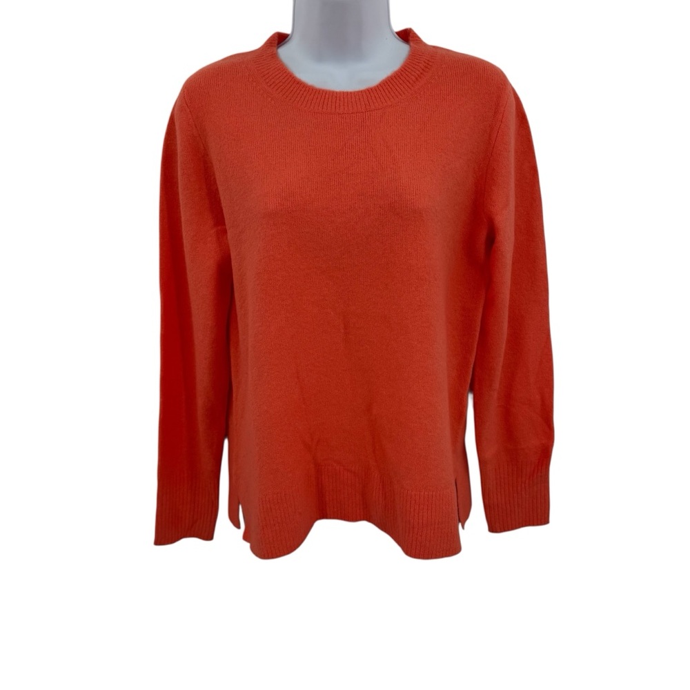 J. Crew Factory Women Crewneck Extra Soft Pullover Sweater Sz S In Bright Coral